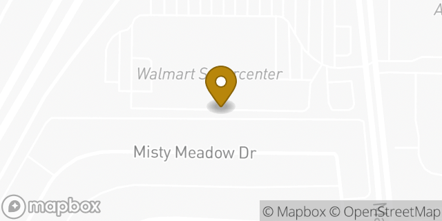 Map showing the location of Walmart in Dallas, TX