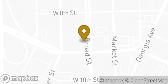 Map showing the location of Starbucks in Chattanooga, TN 37402