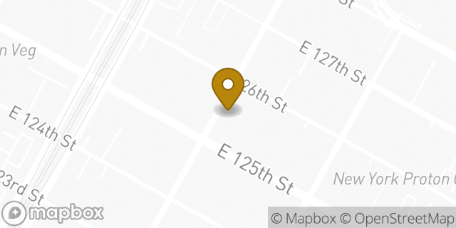 Map showing the location of Baskin-robbins in New York, NY 10035