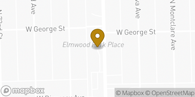 Map showing the location of Subway in Elmwood Park, IL 60707