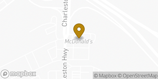 Map showing the location of McDonald's in Cayce, SC 29033