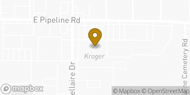 Map showing the location of Kroger in Hurst, TX 76053