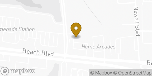 Map showing the location of Amazon Locker - Fosca in Jacksonville, FL 32216