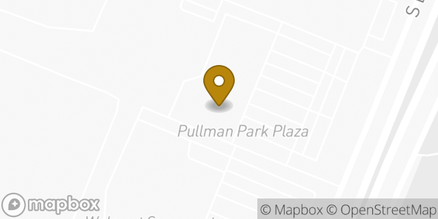 Map showing the location of Amazon Locker - Maturity in Chicago, IL 60628