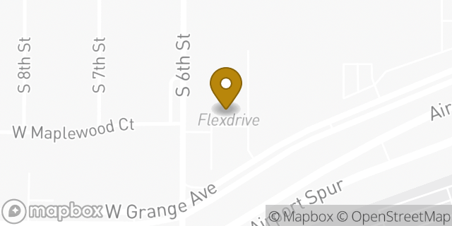 Map showing the location of Budget Rent A Car in Milwaukee, WI 53207
