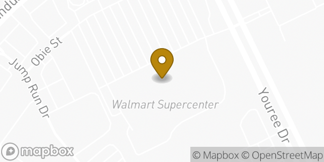 Map showing the location of Walmart in Shreveport, LA 71105