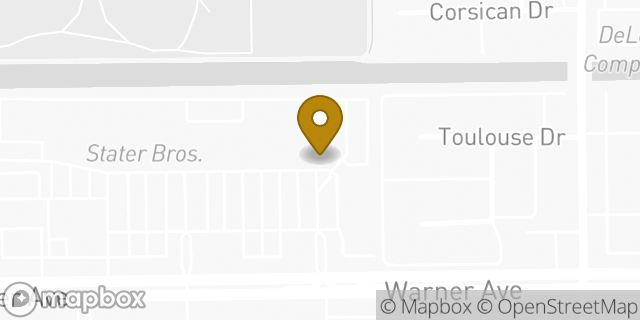 Map showing the location of Amazon Locker - Pets in Huntington Beach, CA 92647