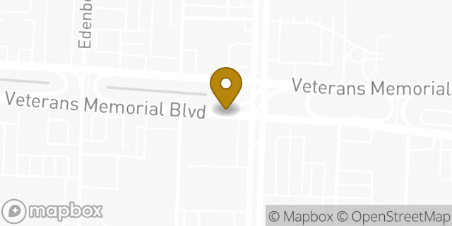 Map showing the location of Buffalo Wild Wings in Metairie, LA 70002
