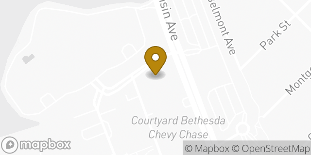 Map showing the location of Johns Hopkins Community Physicians in Chevy Chase, MD 20815