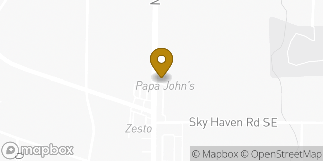 Map showing the location of Papa Johns Pizza in Atlanta, GA 30316