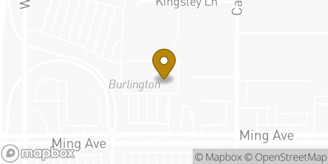 Map showing the location of Marshalls in Bakersfield, CA 93304