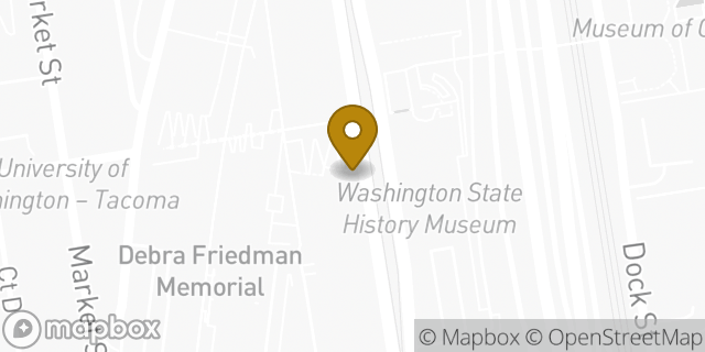 Map showing the location of Subway in Tacoma, WA 98402