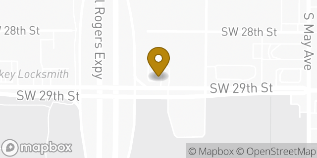 Map showing the location of Starbucks in Oklahoma City, OK 73119