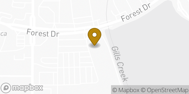 Map showing the location of Starbucks in Columbia, SC 29206