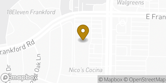 Map showing the location of Planet Fitness in Carrollton, TX 75007