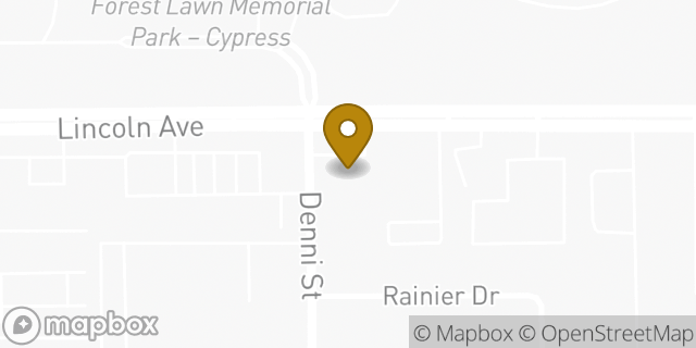 Map showing the location of Amazon Locker - Tilt in Cypress, CA 90630