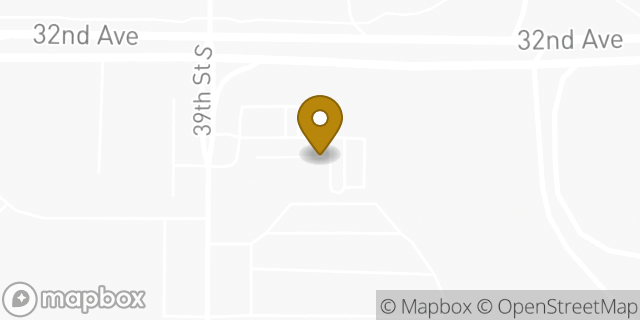 Map showing the location of McDonald's in Fargo, ND 58104