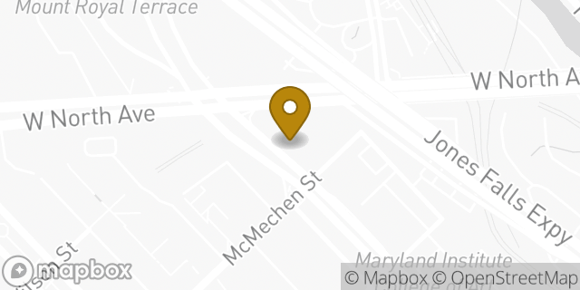 Map showing the location of Amazon Locker - Utilisation in Baltimore, MD 21217