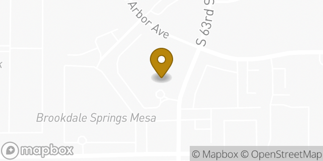 Map showing the location of Brookdale Baywood in Mesa, AZ 85206
