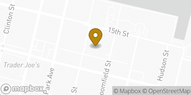 Map showing the location of Hertz in Hoboken, NJ 07030
