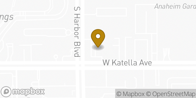 Map showing the location of Subway in Anaheim, CA 92802