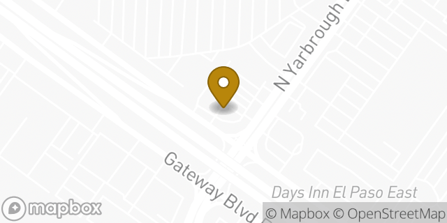 Map showing the location of ATM Speedway in El Paso, TX 79925