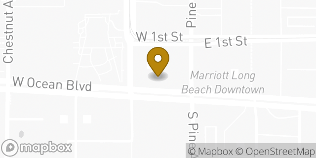 Map showing the location of Enterprise Rent-A-Car in Long Beach, CA 90802