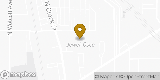 Map showing the location of Jewel-Osco in Chicago, IL 60626