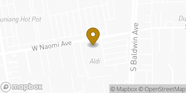Map showing the location of Minute Clinic in Arcadia, CA 91007