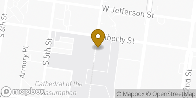 Map showing the location of Fifth Third Bank & ATM in Louisville, KY 40202