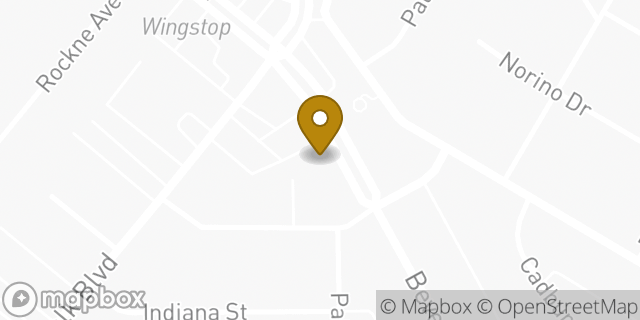 Map showing the location of Baskin-Robbins in Whittier, CA 90601