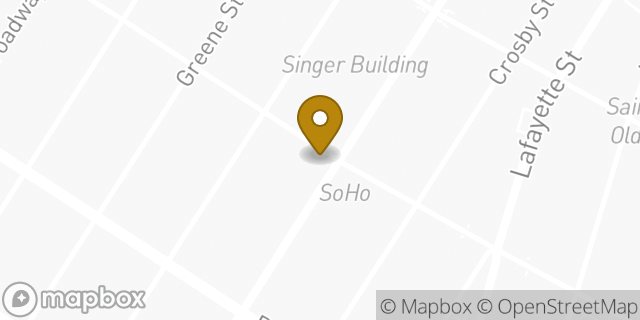 Map showing the location of Chase Bank in New York, NY 10012