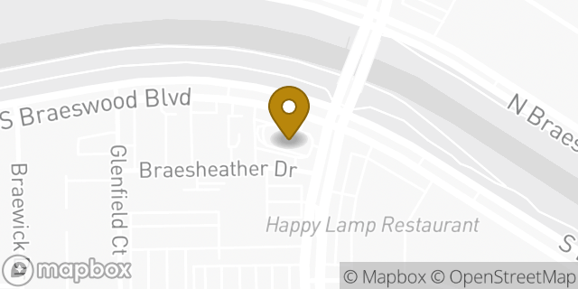 Map showing the location of McDonald's in Houston, TX 77096