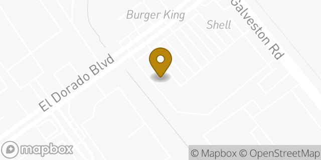Map showing the location of Subway in Webster, TX 77598
