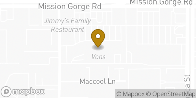 Map showing the location of Coinme in Santee, CA 92071