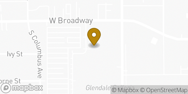 Map showing the location of LensCrafters in Glendale, CA 91210