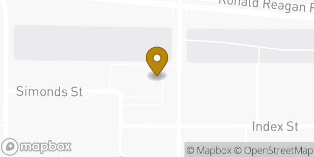 Map showing the location of The Church of Jesus Christ of Latter-day Saints in Los Angeles, CA 91344