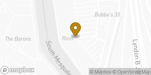 Map showing the location of Amazon Locker - Cruise in Mesquite, TX 75150
