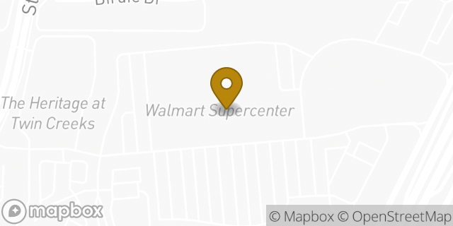 Map showing the location of Walmart in Allen, TX 75013