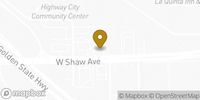 Map showing the location of McDonald's in Fresno, CA 93722