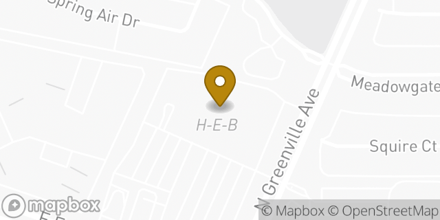 Map showing the location of H-E-B in Allen, TX 75002