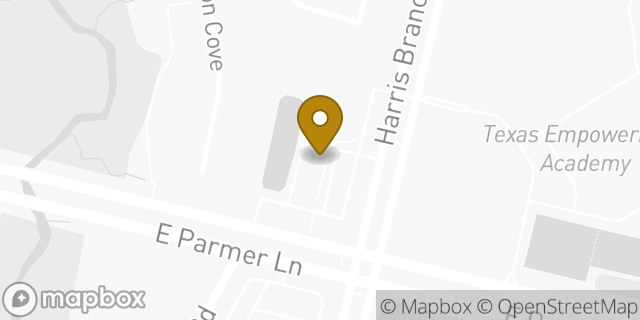 Map showing the location of Amazon Locker - Reservoir in Manor, TX 78653