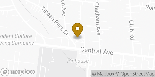 Map showing the location of McDonald's in Charlotte, NC 28205