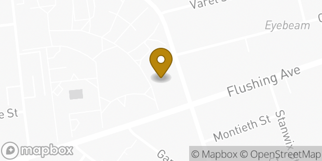 Map showing the location of Amazon Locker - Airman in Brooklyn, NY 11206