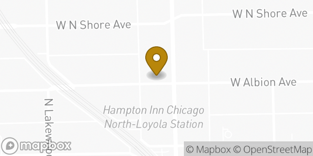 Map showing the location of Chipotle Mexican Grill in Chicago, IL 60626
