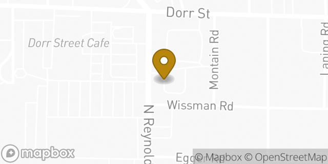 Map showing the location of Fifth Third Bank in Toledo, OH 43615
