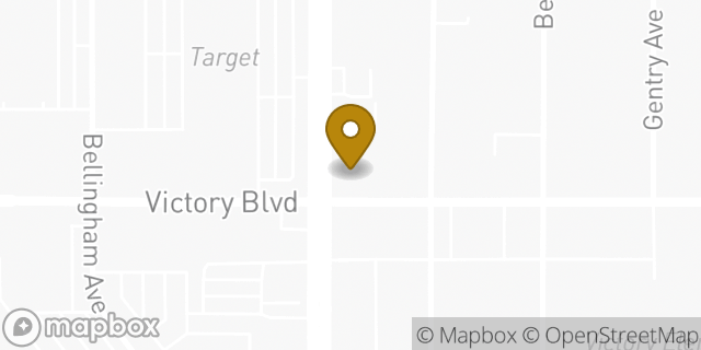 Map showing the location of Chase in North Hollywood, CA 91606