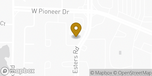 Map showing the location of Amazon Locker - Faanui in Irving, TX 75061