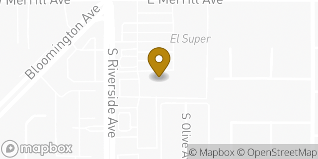 Map showing the location of Planet Fitness in Rialto, CA 92376