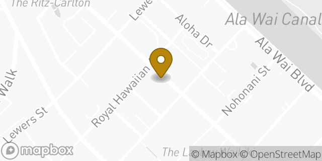 Map showing the location of McDonald's in Honolulu, HI 96815